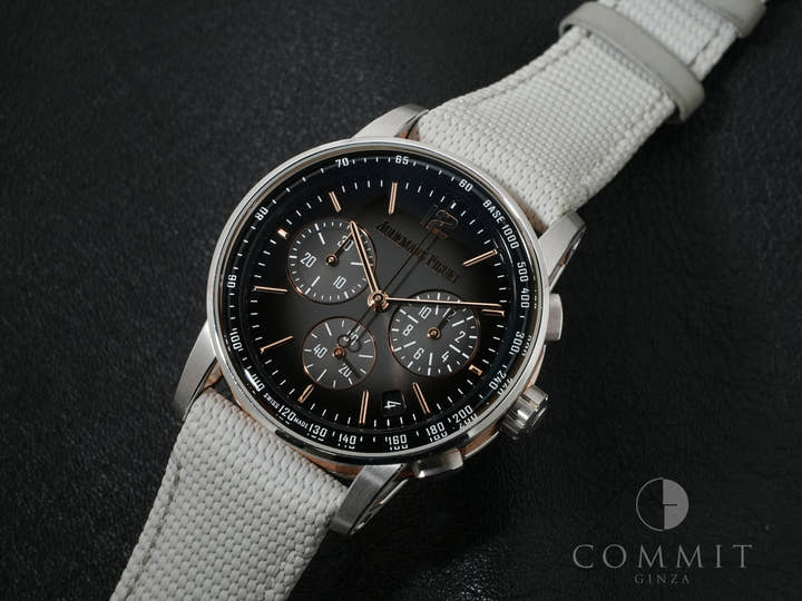 オーデマピゲ CODE 11.59 バイ オーデマ ピゲ クロノグラフ Ref.26393CR.OO.A002CR.01 ピンクゴールド/ホワイトゴールド スモークグレーラッカー文字盤