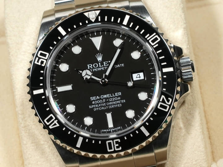 ロレックス シードゥエラー 4000 Ref.116600 ステンレススチール ブラック文字盤