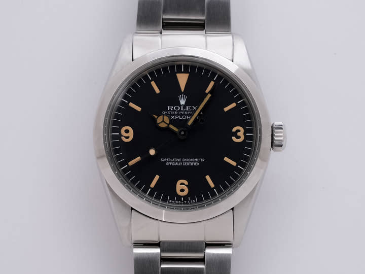 ロレックス エクスプローラーI Ref.1016 ステンレススチール ブラック文字盤