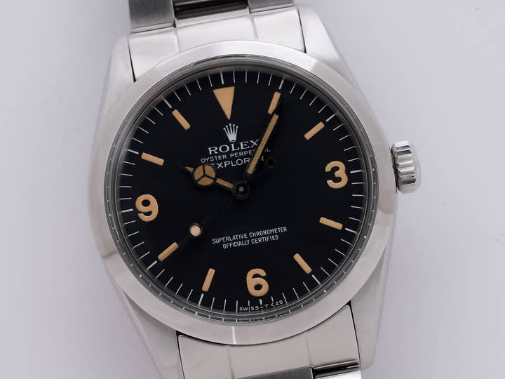 ロレックス エクスプローラーI Ref.1016 ステンレススチール ブラック文字盤