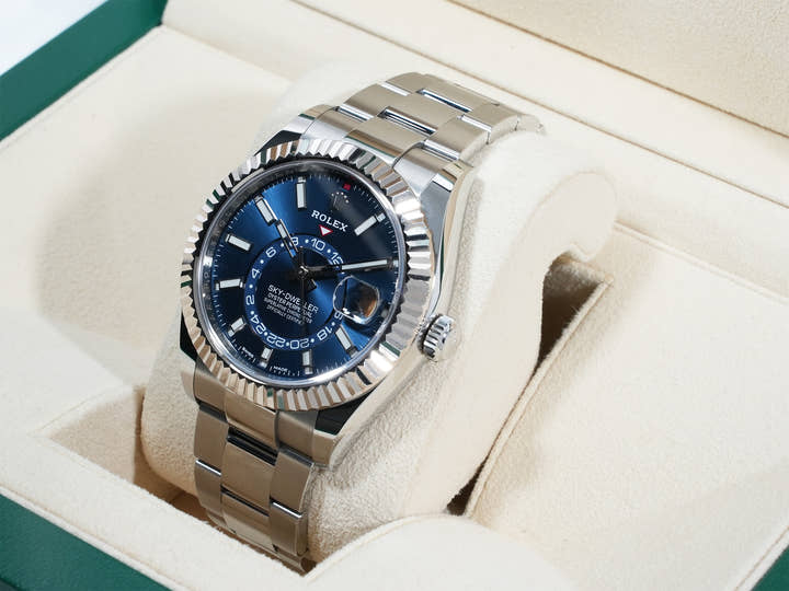 ロレックス スカイドゥエラー Ref.326934 ステンレススチール/ホワイトゴールド ブルー文字盤 オイスターブレスレット