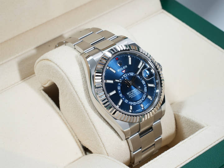 ロレックス スカイドゥエラー Ref.326934 ステンレススチール/ホワイトゴールド ブルー文字盤 オイスターブレスレット