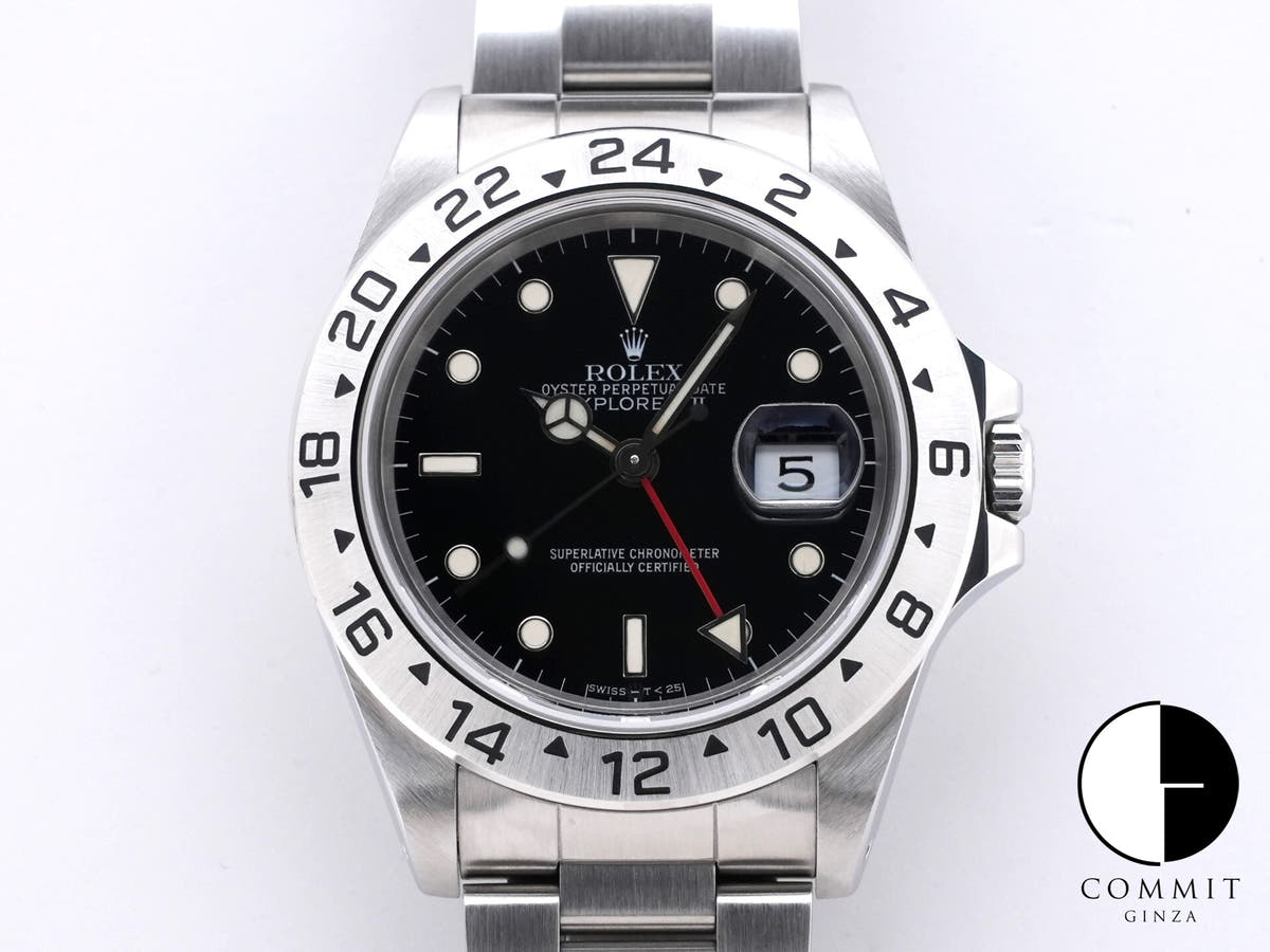 Rolex Explorer II Ref.16570 Black Dial Used s2r5kxsn