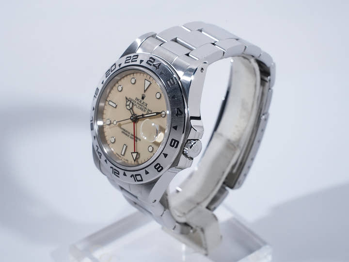 ロレックス エクスプローラーII Ref.16550 ステンレススチール アイボリー文字盤