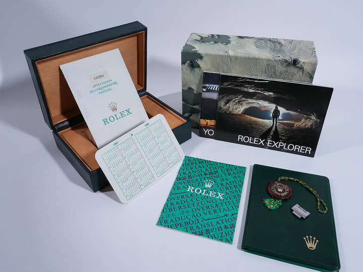 ロレックス エクスプローラーII Ref.16550 ステンレススチール アイボリー文字盤