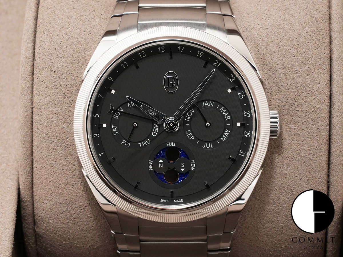 パルミジャーニフルリエ トンダPF アニュアルカレンダー Ref.PFC907-1020001-100182 グレー文字盤 美品 35udpg8r