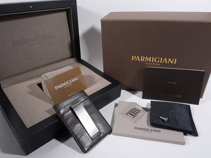 パルミジャーニフルリエ トンダPF アニュアルカレンダー Ref.PFC907-1020001-100182 グレー文字盤 美品 35udpg8r