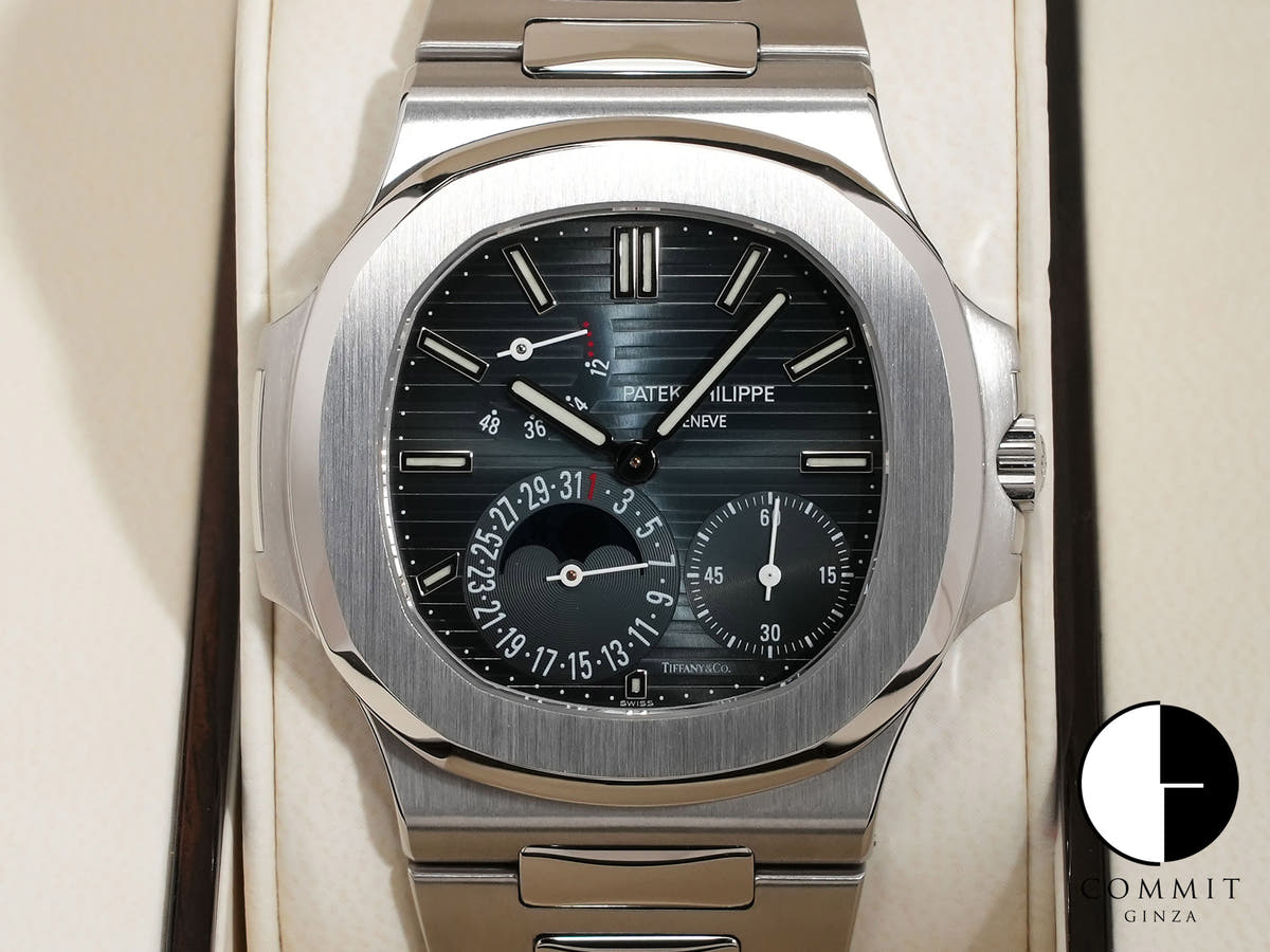 パテックフィリップ ノーチラス プチコンプリケーション TIFFANY&CO. Ref.5712/1A-001 ステンレススチール ブルー文字盤