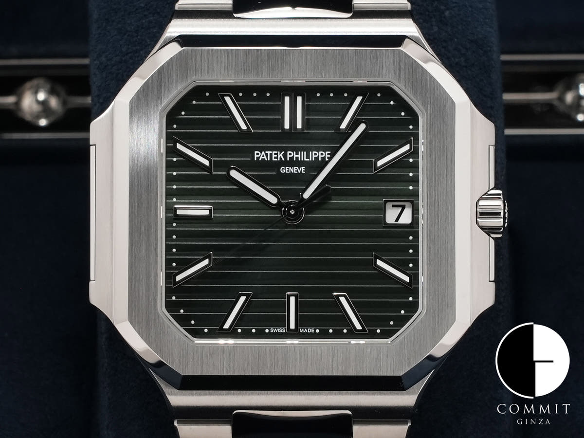 パテックフィリップ キュビタス Ref.5821/1A-001 ステンレススチール グリーン文字盤