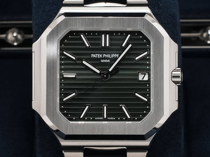 パテックフィリップ キュビタス Ref.5821/1A-001 ステンレススチール グリーン文字盤