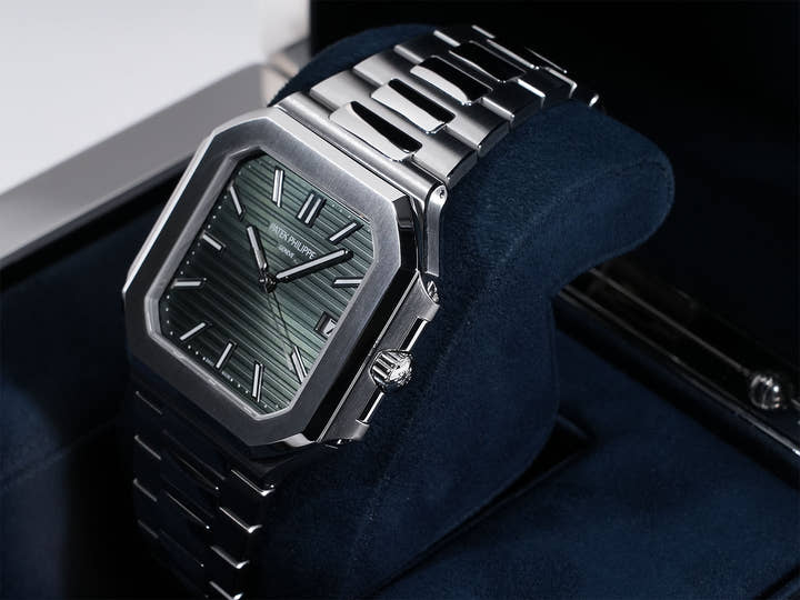 パテックフィリップ キュビタス Ref.5821/1A-001 ステンレススチール グリーン文字盤