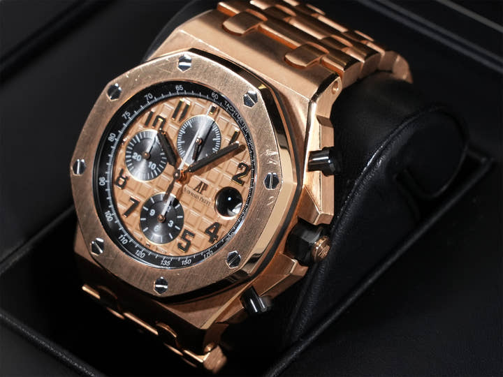 Audemars Piguet Royal Oak Offshore Chronograph Ref.26470OR.OO.1000OR.01 Pink Gold/Black Dial Used uryetxkz