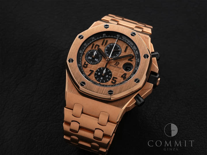 Audemars Piguet Royal Oak Offshore Chronograph Ref.26470OR.OO.1000OR.01 Pink Gold/Black Dial Used uryetxkz