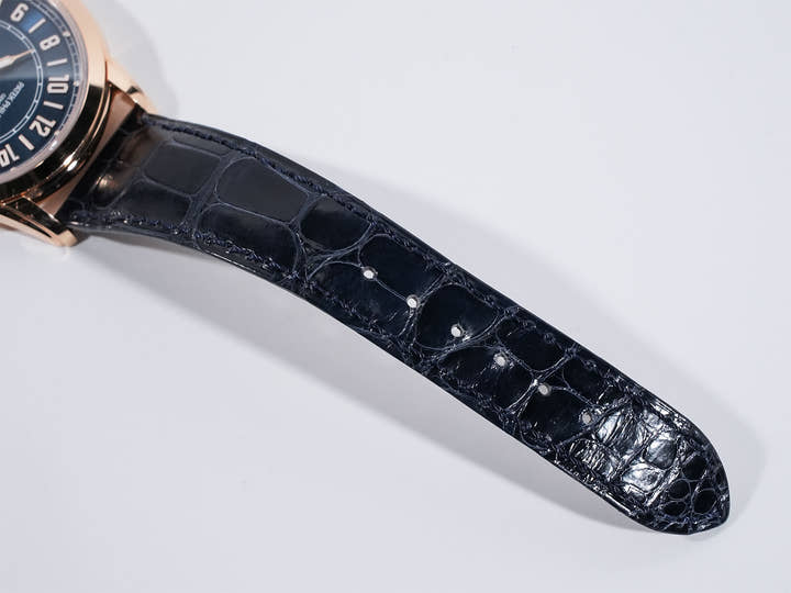 パテックフィリップ カラトラバ トラベルタイム Ref.5224R-001 ローズゴールド ブルー文字盤