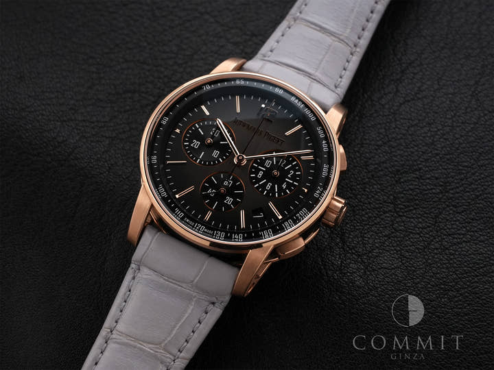 オーデマピゲ CODE 11.59 バイ オーデマ ピゲ クロノグラフ Ref.26393NR.OO.A002KB.01 ピンクゴールド スモークグレー文字盤