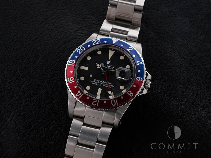 ロレックス GMTマスター Ref.16750 ステンレススチール ブラック文字盤 オイスターブレスレット