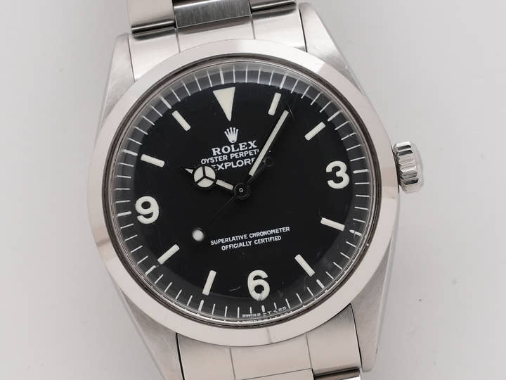 ロレックス エクスプローラーI Ref.1016 ステンレススチール ブラック文字盤
