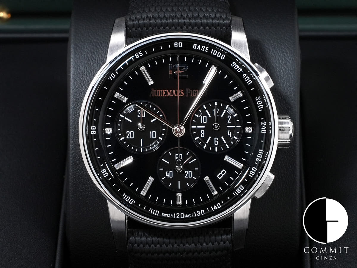 オーデマピゲ CODE 11.59 バイ オーデマ ピゲ クロノグラフ Ref.26393BC.OO.A002KB.02 ホワイトゴールド オニキス文字盤