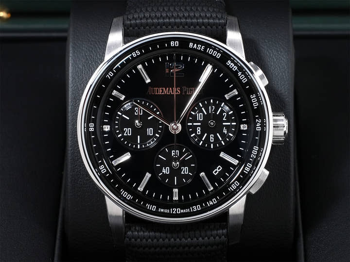 オーデマピゲ CODE 11.59 バイ オーデマ ピゲ クロノグラフ Ref.26393BC.OO.A002KB.02 ホワイトゴールド オニキス文字盤