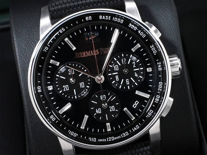 オーデマピゲ CODE 11.59 バイ オーデマ ピゲ クロノグラフ Ref.26393BC.OO.A002KB.02 ホワイトゴールド オニキス文字盤