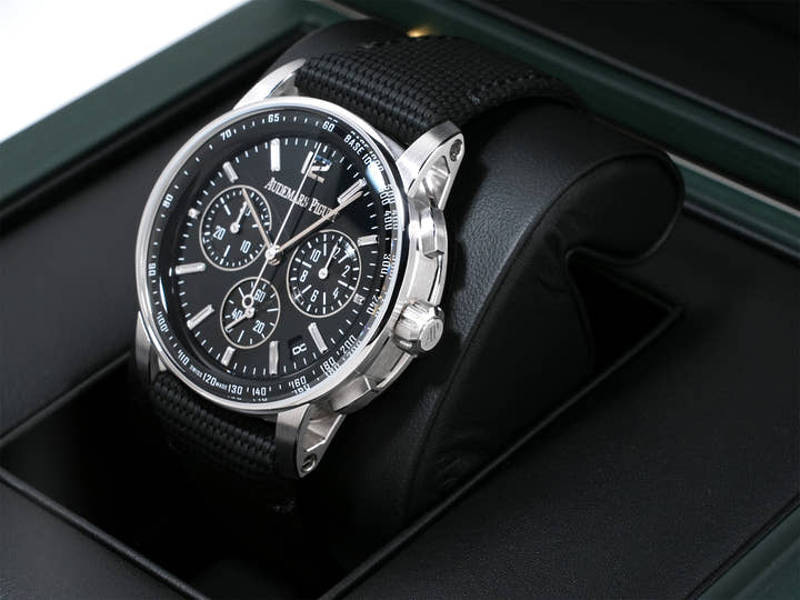 オーデマピゲ CODE 11.59 バイ オーデマ ピゲ クロノグラフ Ref.26393BC.OO.A002KB.02 ホワイトゴールド オニキス文字盤