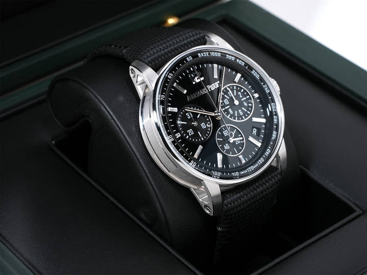 オーデマピゲ CODE 11.59 バイ オーデマ ピゲ クロノグラフ Ref.26393BC.OO.A002KB.02 ホワイトゴールド オニキス文字盤