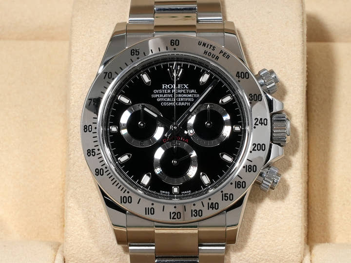 Rolex Daytona Ref. 116520 Stainless Steel Black Dial