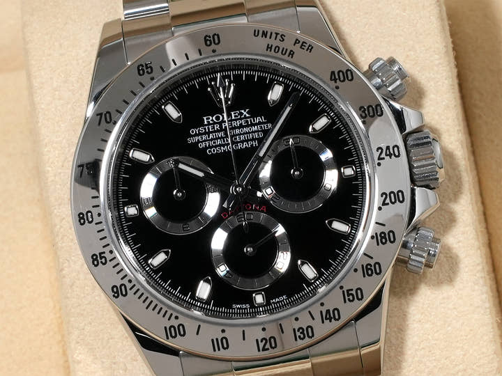 Rolex Daytona Ref. 116520 Stainless Steel Black Dial