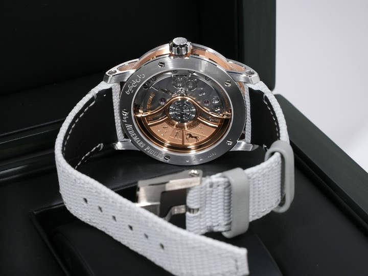 オーデマピゲ CODE 11.59 バイ オーデマ ピゲ Ref.15210CR.OO.A008KB.01 ホワイトゴールド/ピンクゴールド グレーラッカー文字盤