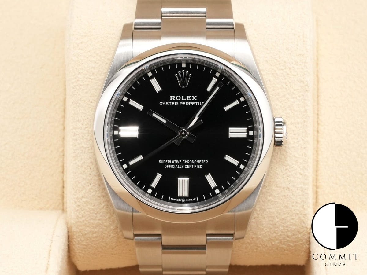 ロレックス オイスターパーペチュアル36 Ref.126000 ステンレススチール ブラック文字盤
