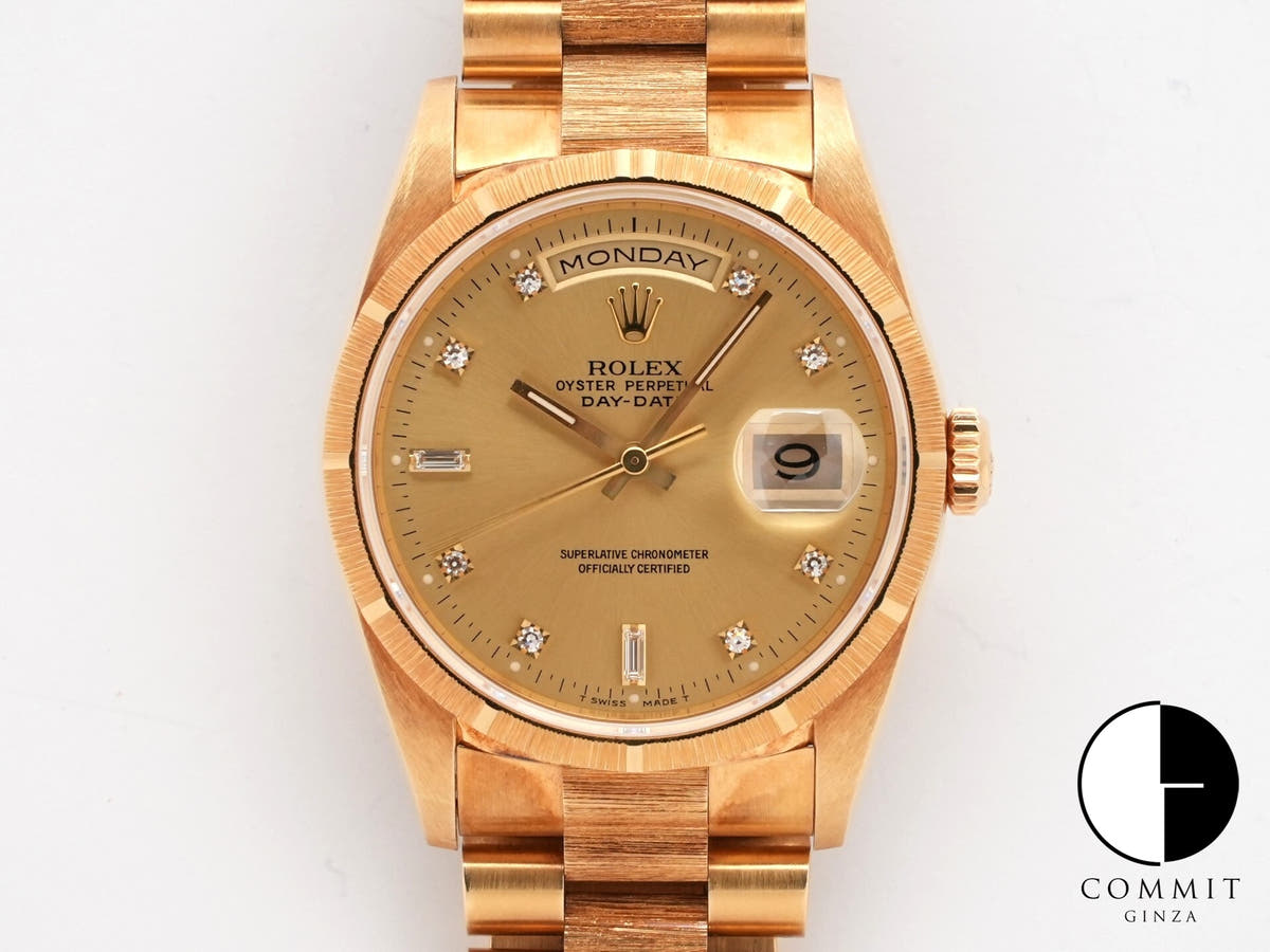 ロレックス デイデイト Ref.18248A イエローゴールド シャンパンゴールド文字盤