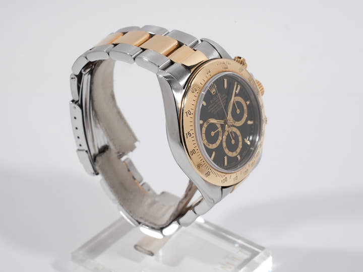 ロレックス デイトナ エルプリメロ Ref.16523 ステンレススチール/イエローゴールド ブラック文字盤 中古 9kjmoeap