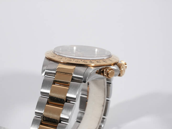 ロレックス デイトナ エルプリメロ Ref.16523 ステンレススチール/イエローゴールド ブラック文字盤 中古 9kjmoeap