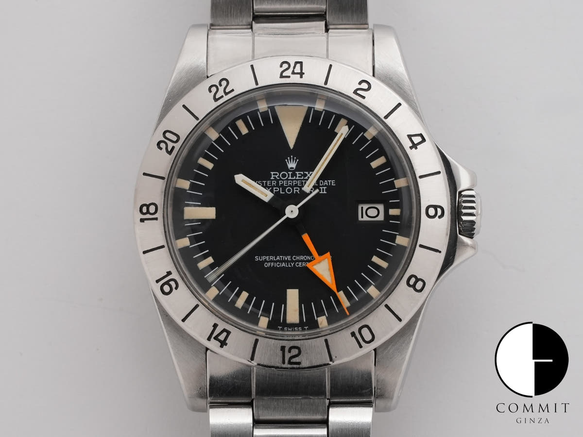 ロレックス エクスプローラーII Ref.1655 ステンレススチール ブラック文字盤