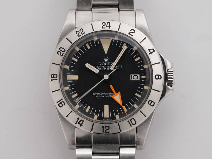 ロレックス エクスプローラーII Ref.1655 ステンレススチール ブラック文字盤
