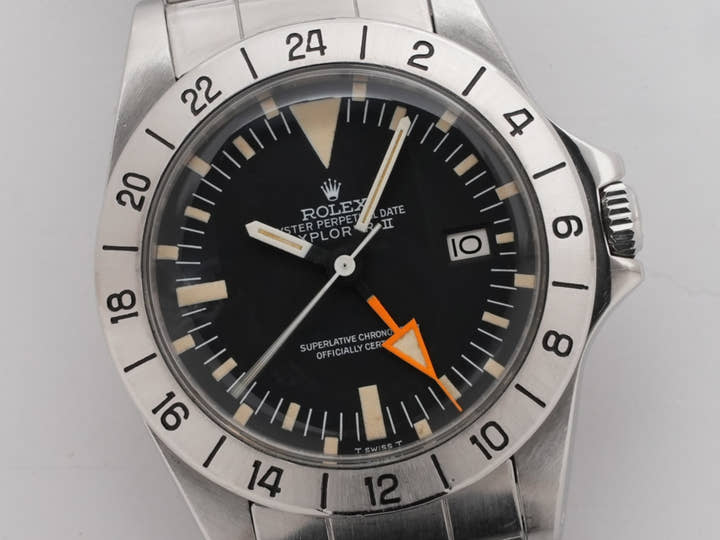 ロレックス エクスプローラーII Ref.1655 ステンレススチール ブラック文字盤