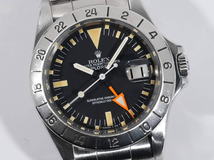 ロレックス エクスプローラーII Ref.1655 ステンレススチール ブラック文字盤