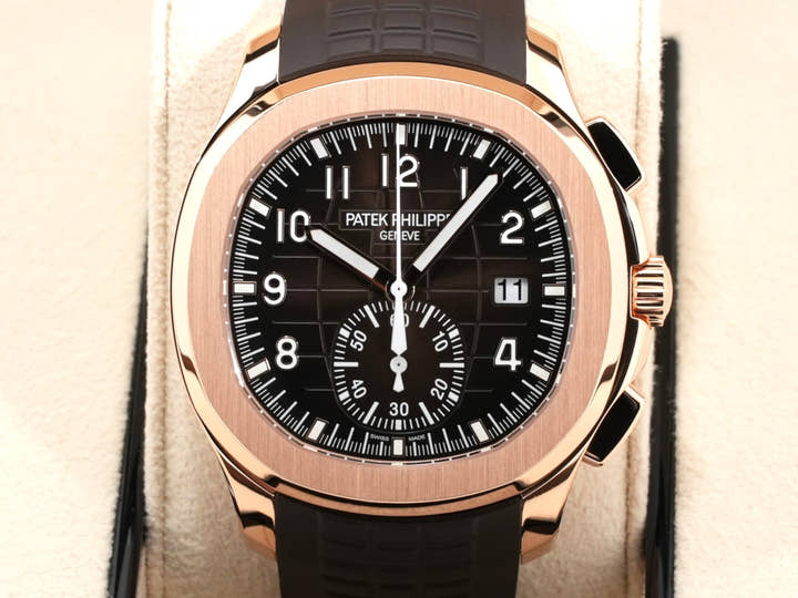 Patek Philippe Aquanaut Chronograph Ref.5968R-001 Brown Soleil Dial Unused 8g5oprjp