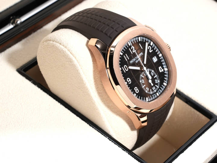 Patek Philippe Aquanaut Chronograph Ref.5968R-001 Brown Soleil Dial Unused 8g5oprjp