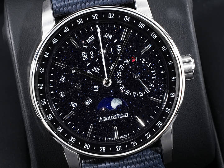 オーデマピゲ CODE 11.59 バイ オーデマ ピゲ パーペチュアルカレンダー Ref.26394BC.OO.D027KB.01 ホワイトゴールド ブルーアヴェンチュリン文字盤