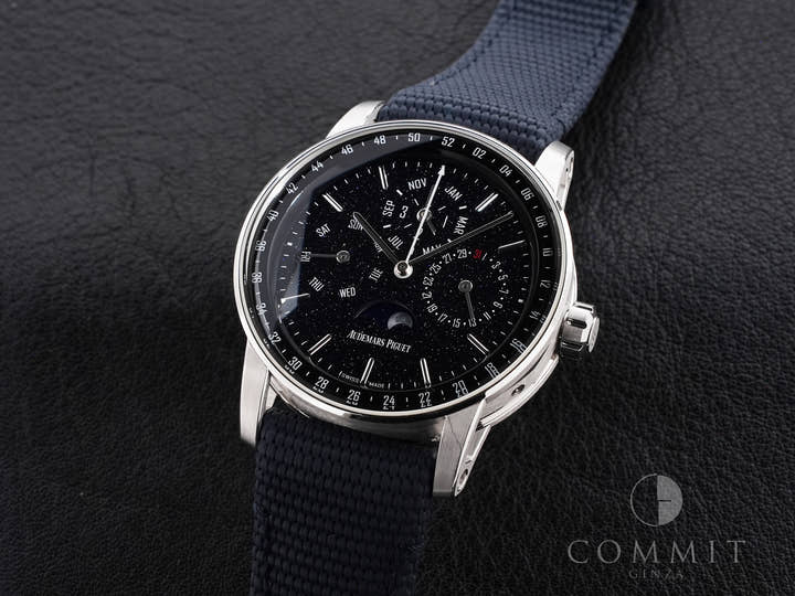 オーデマピゲ CODE 11.59 バイ オーデマ ピゲ パーペチュアルカレンダー Ref.26394BC.OO.D027KB.01 ホワイトゴールド ブルーアヴェンチュリン文字盤