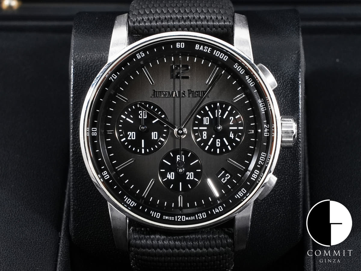 オーデマピゲ CODE 11.59 バイ オーデマ ピゲ クロノグラフ Ref.26393NB.OO.A002KB.01 ホワイトゴールド/セラミック スモークグレー文字盤