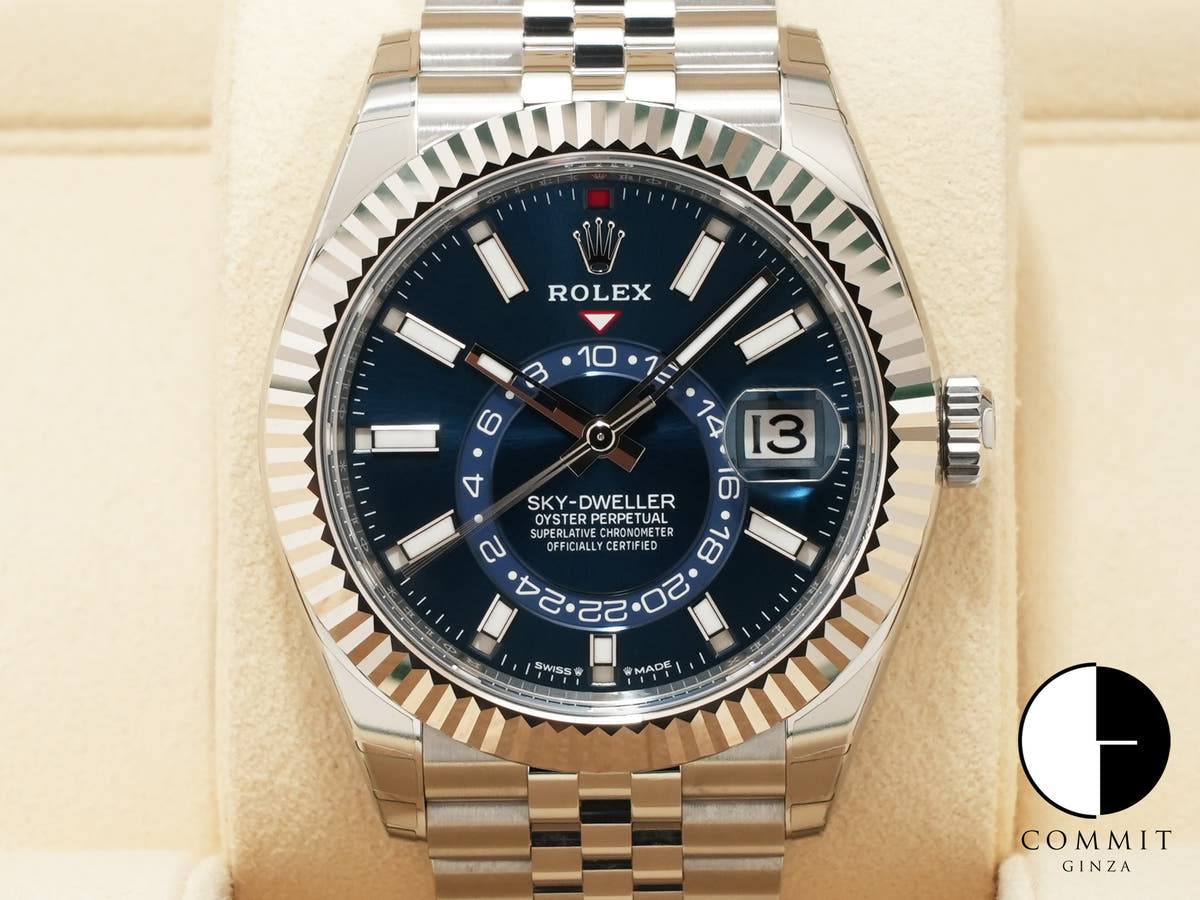 ロレックス スカイドゥエラー Ref.336934 ステンレススチール/ホワイトゴールド ブルー文字盤 ジュビリーブレスレット