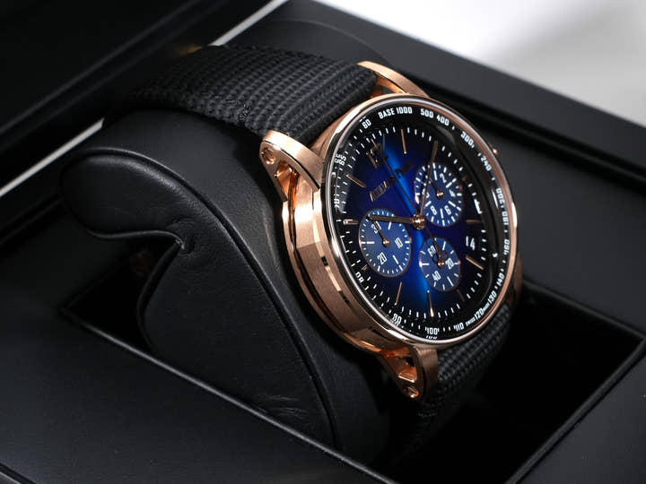 オーデマピゲ CODE 11.59 バイ オーデマ ピゲ クロノグラフ Ref.26393OR.OO.A002KB.03 ピンクゴールド ブルー文字盤