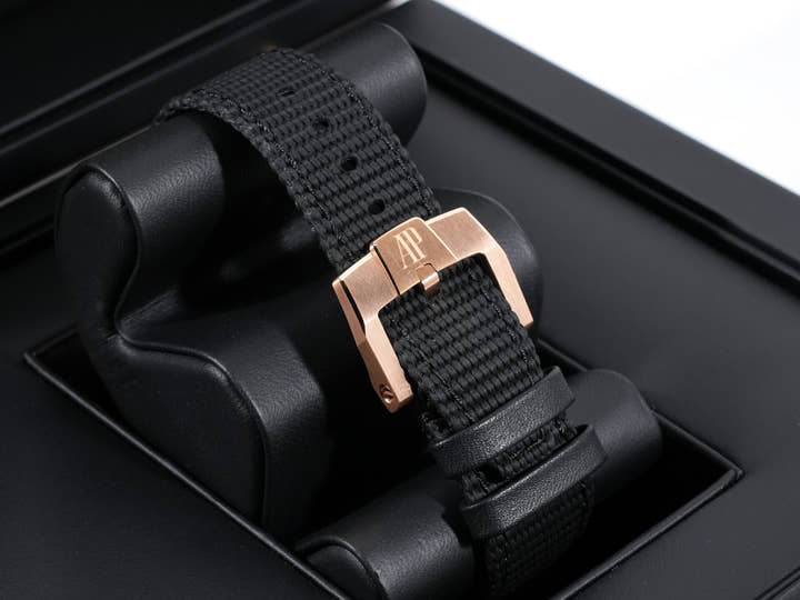 オーデマピゲ CODE 11.59 バイ オーデマ ピゲ クロノグラフ Ref.26393OR.OO.A002KB.03 ピンクゴールド ブルー文字盤