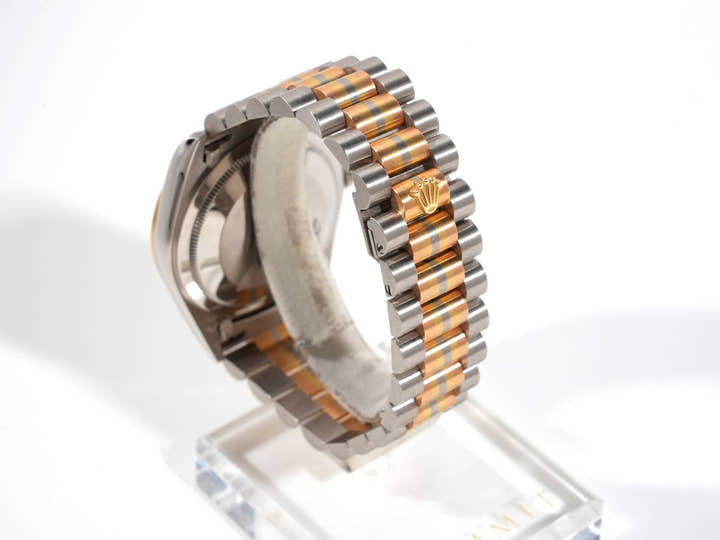 ロレックス デイデイト トリドール Ref.18239BIC ホワイトゴールド/ローズゴールド/イエローゴールド ハバナ ローマン文字盤