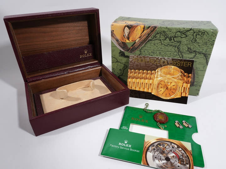 ロレックス デイデイト トリドール Ref.18239BIC ホワイトゴールド/ローズゴールド/イエローゴールド ハバナ ローマン文字盤