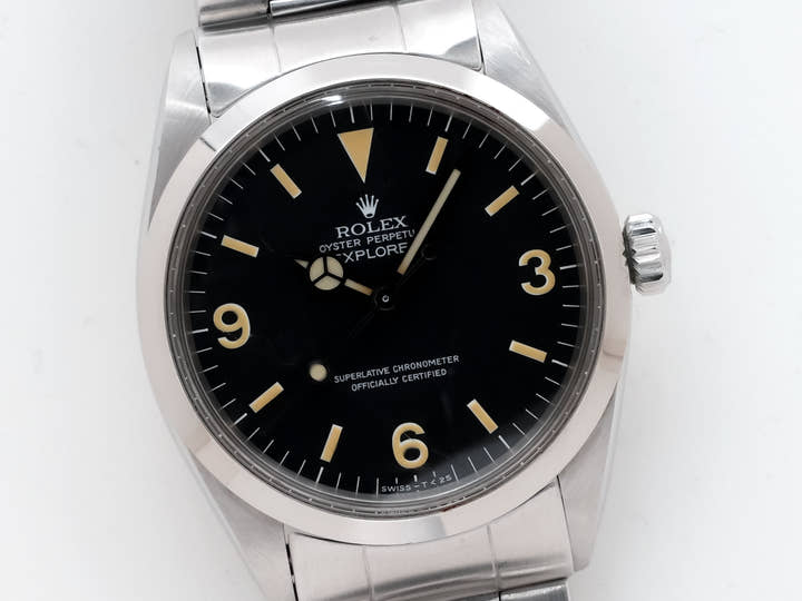 ロレックス エクスプローラーI Ref.1016 ステンレススチール ブラック文字盤