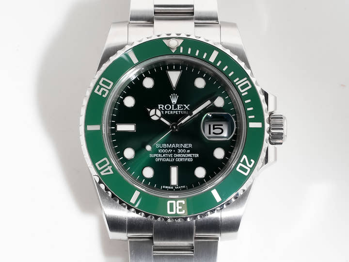 ロレックス サブマリーナー デイト Ref.116610LV ステンレススチール グリーン文字盤