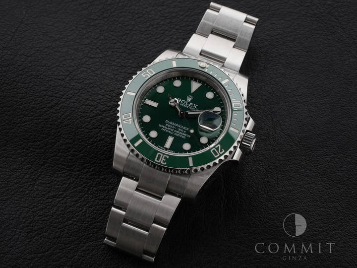 ロレックス サブマリーナー デイト Ref.116610LV ステンレススチール グリーン文字盤